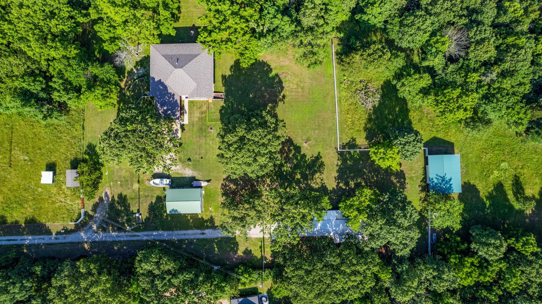 overhead view house, shop, barn HRR